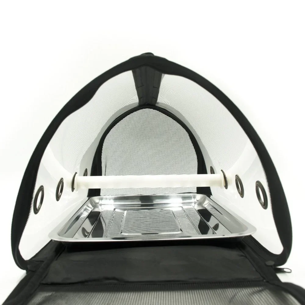 Final Sale- Small Animal Carrier Breathable Travel Cage W/Perch Mesh Folding Bag
